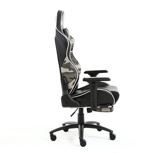 Silla ajustable de diseño colorido para gaming, sillón de oficina de camuflaje para masaje, pc, <span class=keywords><strong>ordenador</strong></span> de carreras, <span class=keywords><strong>reposapiés</strong></span> - Product Image 4