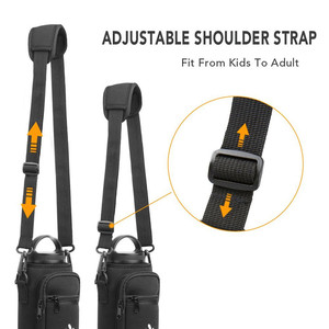 Tùy Chỉnh 40 Oz Neoprene Không Thấm Nước Nhiệt Tái Sử Dụng Thiết Kế Giản Dị Có Thể Điều Chỉnh Dây Đeo Vai Túi Phía Trước Chai Nước Tàu Sân Bay - Product Image 3