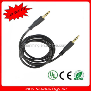 3.5mm aux <span class=keywords><strong>cable</strong></span> 3-poles plateado <span class=keywords><strong>cable</strong></span> estéreo para el teléfono y <span class=keywords><strong>altavoz</strong></span> - Product Image 4