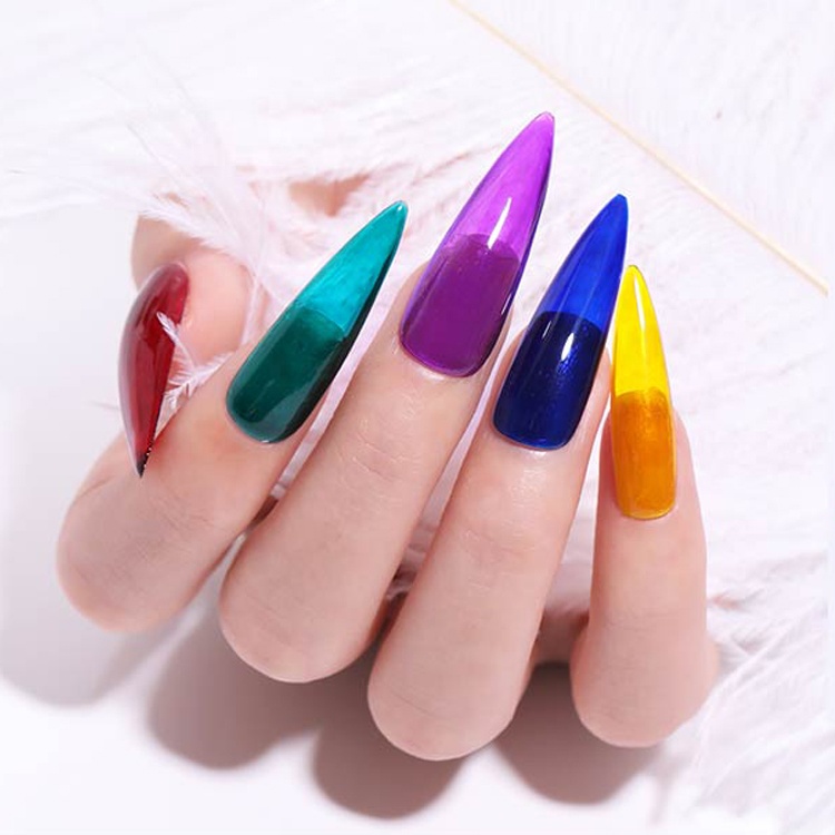 Mixcoco УФ-гель Цвета Желе Гель-лак стекло новое поступление прозрачный 3 шага Гель-лак 12 видов цветов 12 шт./кор. 15 мл/бутылка 60 шт.