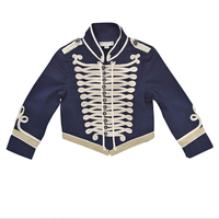 Haute Qualité Enfants Vont Style Militaire Veste En Coton Rose pour Enfants Outwear Unisexe avec Fermeture Boutons