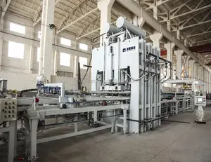 Qiangtong Melamine Laminated MDF production line/ Hot press lamination machine/