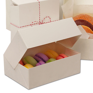 Factory Price White Matte Premium Auto-Popup Bread Packaging Paper <strong>Bakery</strong> <strong>Boxes</strong> - Product Image 2