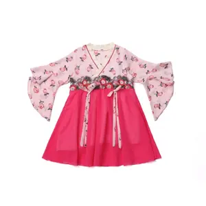 Hao Baby Children's Clothing Collar Short Skirt Rose Costume Skirt Girl Baby Clothes