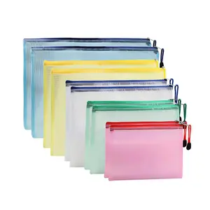 Factory Price Custom Plastic Poly Zip Lock Envelope File Folder A4 Holder Bag