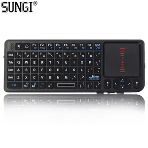 SUNGI T11 2.4G Wireless Rechargeable Mini Keyboard Touchpad with Laser Pointer