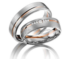 His & hers <span class=keywords><strong>promise</strong></span> anillo de acero inoxidable parejas wedding engagement vendas - Product Image 1