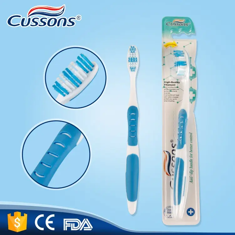 Supermarket low price nylon bristle adult toothbrush