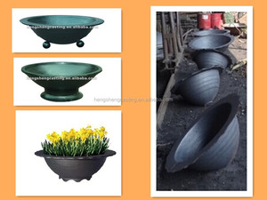 Petit tour nouveau Style en fonte pot de fleur avec <span class=keywords><strong>trois</strong></span> balles sur le fond / type de pot planteur - Product Image 6
