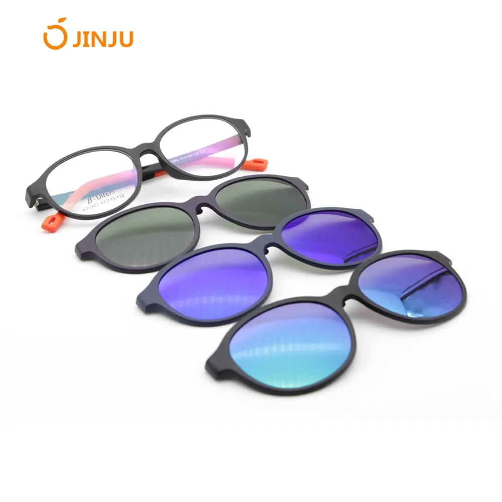 Gafas de sol de memoria para niños, lentes de sol con Clip, protección UV, Oriental, Ultem, 202