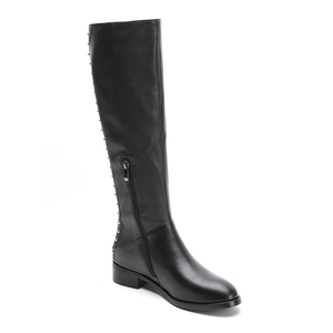 WETKISS Occidentale di Modo Su Ordinazione di Inverno Scarpe <span class=keywords><strong>Stivali</strong></span> di Pelle Nera Mezza <span class=keywords><strong>Stivali</strong></span> Alti Al Ginocchio Scarpe <span class=keywords><strong>Da</strong></span> Donna Piatta Cavallo <span class=keywords><strong>Stivali</strong></span> <span class=keywords><strong>Da</strong></span> Equitazione - Product Image 4