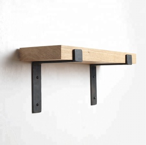 Staffa <span class=keywords><strong>per</strong></span> Mensola Vintage Resistente, Ribaltabile, Rinforzata, 12 Pollici, in Ferro, da Parete, Galleggiante, Dorata - Product Image 5
