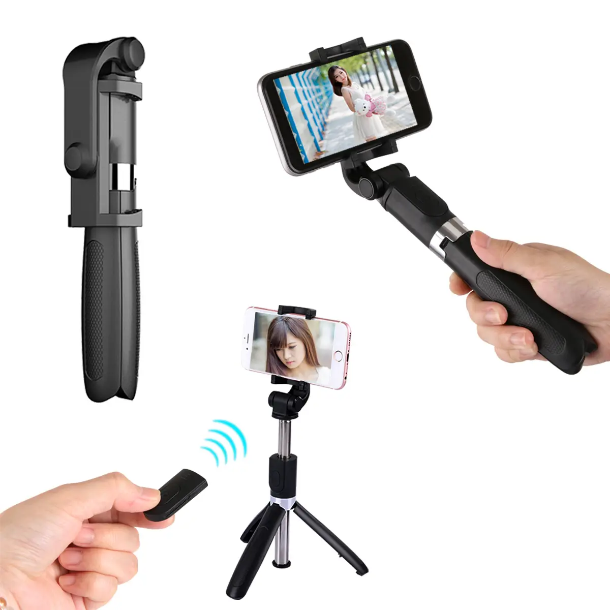 A ++ L01 Selfie Stick Statief Aluminium Digitale Camera Telefoon Statief Mobiele Stand Telefoon Houder Voor Het Maken Van Video Aluminium 70 147