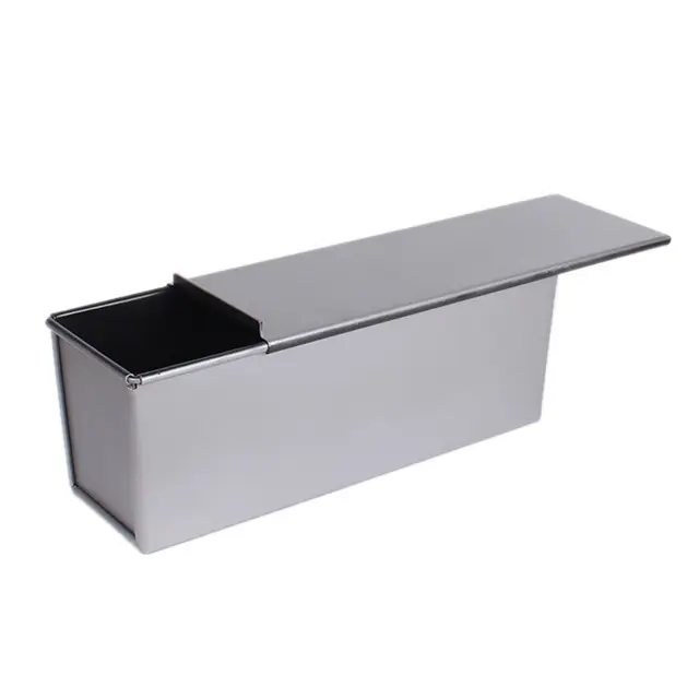 Bakery Bakeware Baking Tools Beberapa Ukuran Aluminium Non Stick Toast Bread Loaf Baking Pan Baking Tin dengan Tutup