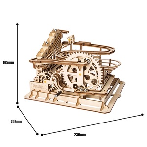Robotime Rokr US Entrepôt Laser Cut Assembler Jouets LG501 <span class=keywords><strong>Mécanique</strong></span> Marbre Run <span class=keywords><strong>3D</strong></span> Puzzles en Bois - Product Image 3