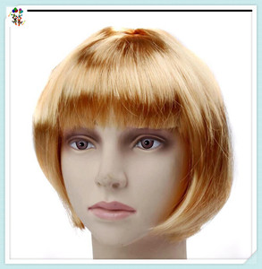 <span class=keywords><strong>Perruque</strong></span> Bob synthétique courte de couleur marron bon marché, perruques de fête de <span class=keywords><strong>carnaval</strong></span> HPC-1996 - Product Image 2