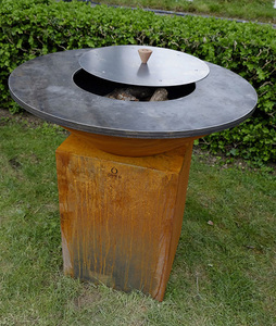 Barbecue au gaz, combinaison de charbon et de bois, gril gril avec équipement de cuisine à l'extérieur - Product Image 3