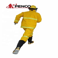 Combinaison de pompier de la chasse en plein air, uniforme de pompier de couleur jaune, matériel de lutte contre le feu, standard EN469 à quatre couches