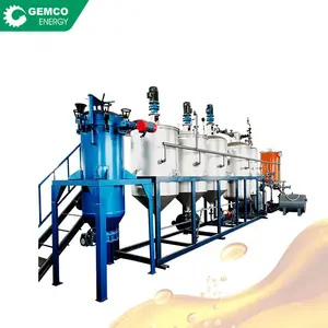 Automatic oil refinery process lower mini edible oil refinery plant cost