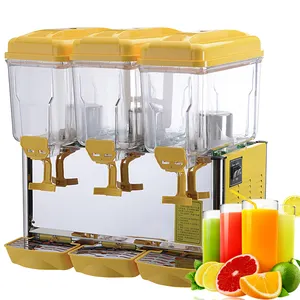 New style soft drink packaging machine with three tanks / cold & hot juice drink dispenser