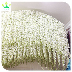 Per la casa di nozze arco di natale decorazione confezione 1 seta artificiale glicine vite appeso ghirlanda per la festa del papà feste di pasqua - Product Image 3