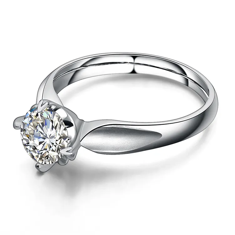 Fashion jewelry white gold ring GIA Certified natural diamond ring price