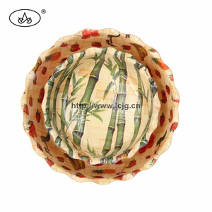 Tazón de bambú tazón ecológico fruta ensalada tazón platos vajilla utensilios de cocina - Product Image 1
