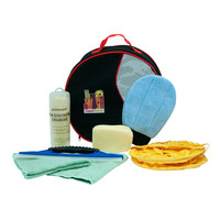 Logo personnalisé seau kits de nettoyage en microfibres pour lave-auto