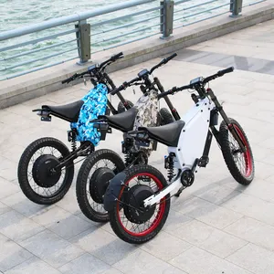 Bicicleta Eléctrica dirt bikes para adultos, de 72v, 12000w, para descenso