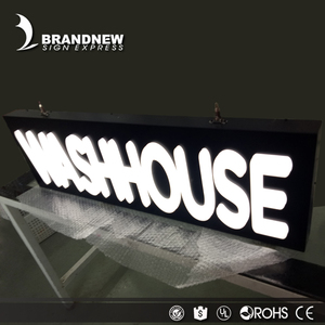 Brandnewsign 하이 퀄리티 스테인레스 스틸 편지 서명 Led 아크릴 라이트 박스 상점 전면 사인 비즈니스 사인 - Product Image 1