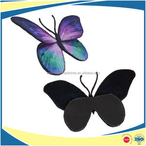 Parches de mariposa estampados por sublimación bordada, imán de nevera - Product Image 6