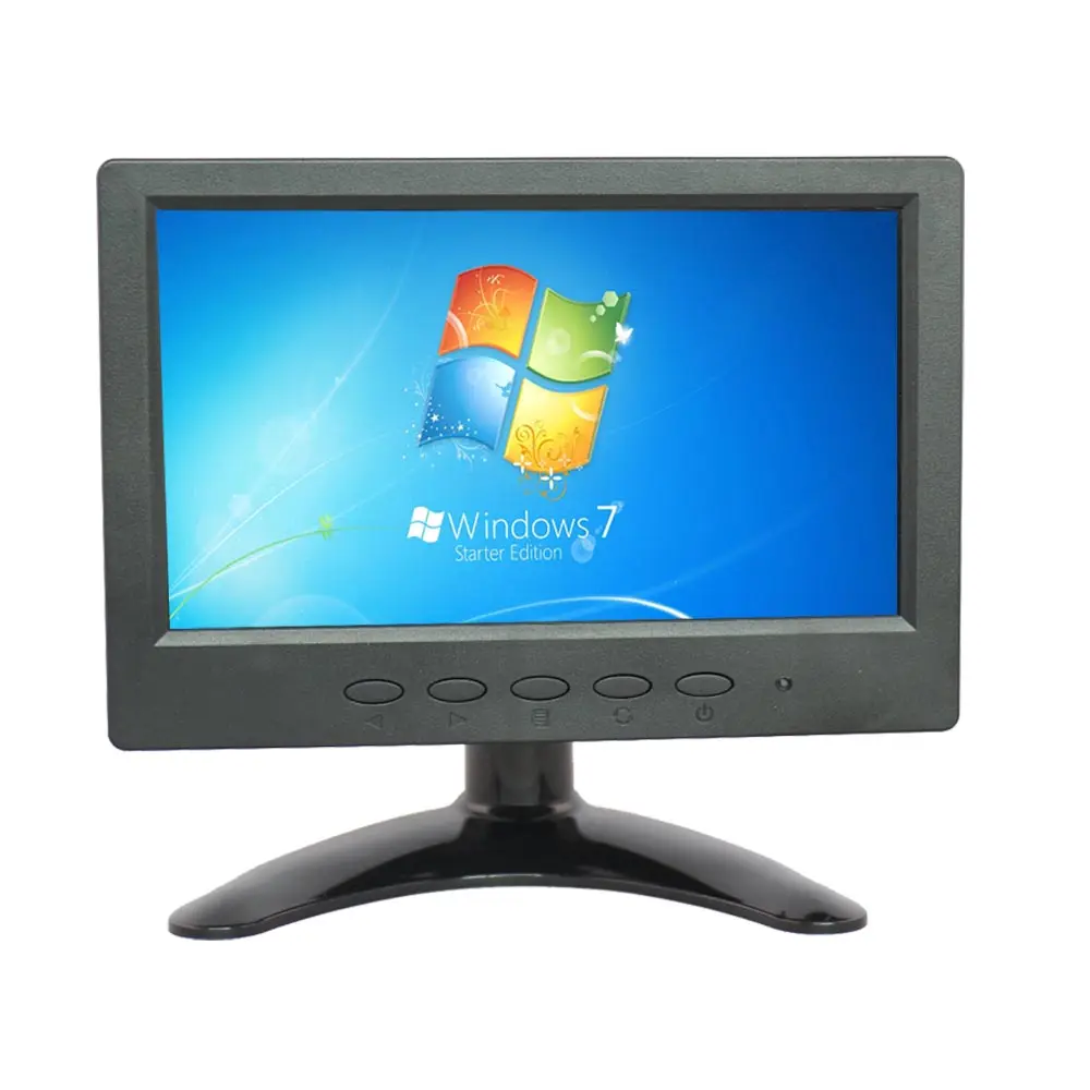 7 "HD HD 1080 RCA/AV/VGA TFT LCD monitör