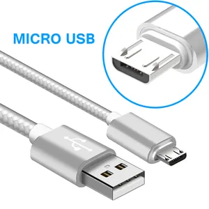 Mới đến Miễn Phí vận chuyển Nylon Bện Sạc nhanh Micro USB Sạc Cáp dữ liệu Cho android điện thoại di động