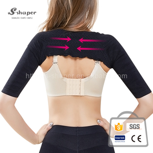 SSHAPER femmes sans couture à manches courtes Shaper plus mince dos épaule soutien bras Posture correcteur - Product Image 2