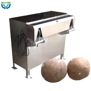 Máquina peladora de coco automática, precio, máquina peladora de piel de coco marrón