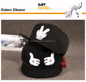 Fashion solid finger Snapback hat Hip Hop hat Snapback Cap for Men Women Baseball Cap bone Aba Reta Gorras Planas - Product Image 3