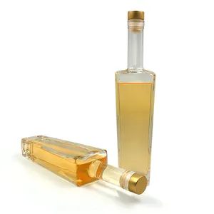 Xuzhou das-botella de cristal con cuello largo, 500ml, ron, whisky, vodka, licor
