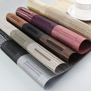 Tapis de Table en PVC tissé, 1 pièce, multi-couleurs, facile à nettoyer