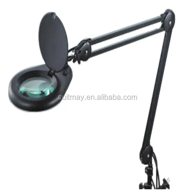 ESD Magnifier Lamp LED Type Black ESD Safe Magnifier Lamp