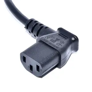 Câble d'alimentation à angle gauche (IS1293/IEC320/C13), 20 pièces, certifié ISI