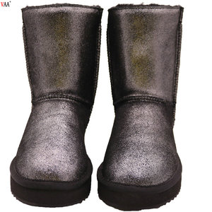 Botas de <span class=keywords><strong>nieve</strong></span> rusas <span class=keywords><strong>impermeables</strong></span> de piel auténtica de lana, botines de piel de oveja, AN-CF-126 muestras gratis - Product Image 5