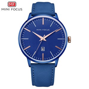 Mini focus mf0115g relógio de pulso masculino, relógio de quartzo casual esportivo, diário, venda quente