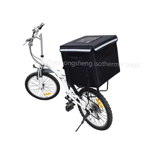 Saco refrigerador de almoço da entrega de comida isolada da bicicleta