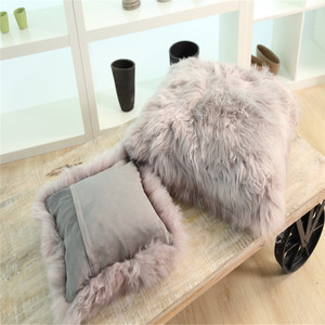 Genuino Nuova Zelanda pelle di Pecora merino comodo divano hug <span class=keywords><strong>cuscino</strong></span> colorato <span class=keywords><strong>cuscino</strong></span> in lana - Product Image 6