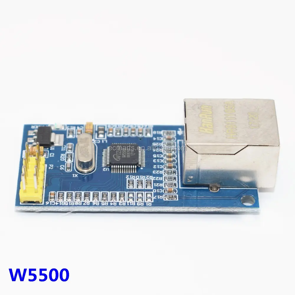 W5500 Ethernet netwerk module hardware TCP/IP 51/STM32 microcontroller programma over W5100