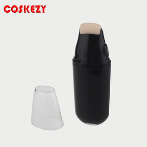 空の黒BBクリームボトル、スポンジアプリケーター付きローラープラスチックボトル - Product Image 3