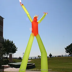 Commerciële reclame dubbele benen air tube man opblaasbare danser opblaasbare lucht danser