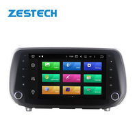 Radio Multimedia estéreo con GPS para coche, Radio con navegador, DVD, Android, 9 pulgadas, Santa Fe para Hyundai Tucson 2018 2019