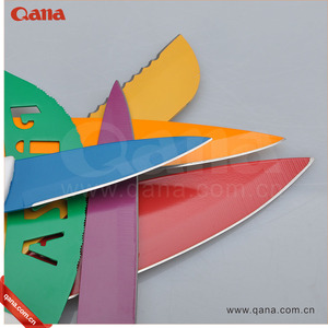 <span class=keywords><strong>Set</strong></span> di <span class=keywords><strong>Coltelli</strong></span> da Cucina QANA di Qualità Svizzera con Rivestimento Antiaderente in Ceramica, Coltello per Formaggio e Bistecca in Stile Damasco - Product Image 5