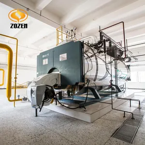 Automatic Industrial Horizontal 100 bhp Fire Tube Oil Gas Dual Fuel Steam Boilers with ASME